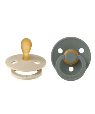 BIBS COLOUR SIMMENTRICAL SCHNELLER 2 SPACK BPA-Free Dummy-Schnuller symmetrical nipple.Natural rubber/latex made in Denmark size 1 (0-6 months) vanilla/pine 0-6 months (2-pack) vanilla/pine - Buy Online on GoSupps.com