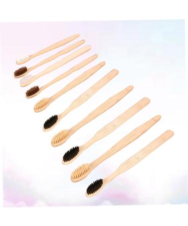 Gatuida 10 Pack Disposable Bamboo Travel Toothbrush Set - Eco-Friendly Organic Toothbrushes for Hotels & Travel - Buy Online on GoSupps.com