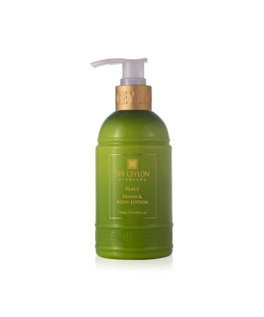 SPA CEYLON Peace Hand and Body Lotion | Calming Herbal Moisturizer with Coconut | Almond & Lemongrass | Gentle & Soothing for All Skin Types | Vegetarian & Ethical