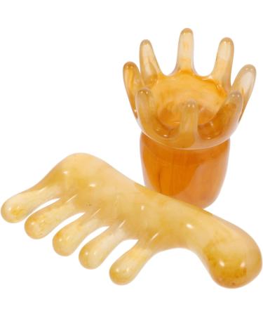 Healvian 6 StK Massagekamm - Harz Guasha Board for Wrinkle Removal & Scalp Massage Comb | Deep Tissue Massage Tool - Buy Online on GoSupps.com