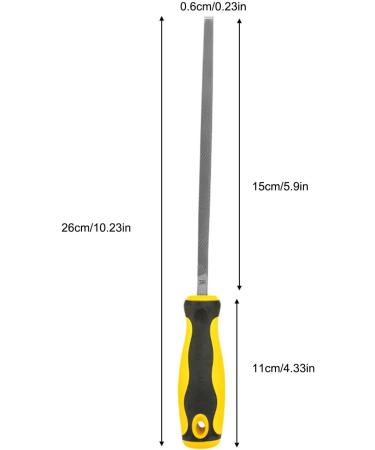 Square File Rasp File for Metal - Professional Wood Files - Woodworking Files with Ergonomic Handle Four Sided Metal File Hand Tool Rasp for Wood and Metalwork Square File With 6-inch Teeth - Buy Online on GoSupps.com