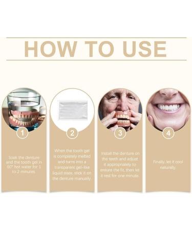 Ensemble de proth ses dentaires de qualit sup rieure Dents d'aspect naturel confortable pour un usage quotidien ensemble de proth ses compl tes personnalis es avanc es imperm ables et l g res 2 - Buy Online on GoSupps.com