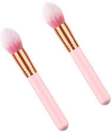 Baluue 2pcs Makeup Brush for Woman Makeup Brushed Concealer Brush Highlighter Cosmetics Powder Brush Wooden - Buy Online on GoSupps.com