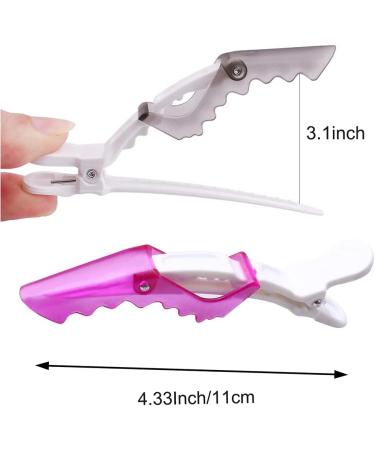 24 PCS Plastic Crocodile Hair Hairdressing Sectioning Clamp Hair Styling Clips - Buy Online on GoSupps.com