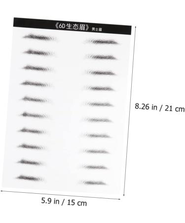 FOMIYES 2 Pairs Hair Supplies Waterproof Makeup Eyebrows Transfer Stickers Cosmetic Make up The Lazy Miss - Buy Online on GoSupps.com