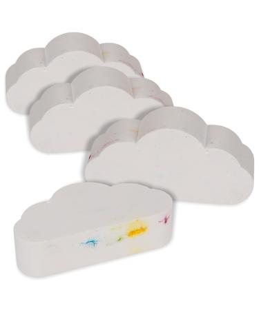 MIJOMA Bath Bombs Gift Set Bath Additive with Essential Oils for Women Girlfriend Mom Kids Birthday Christmas Mother's Day Gift (4 x 100g Bath Clouds)