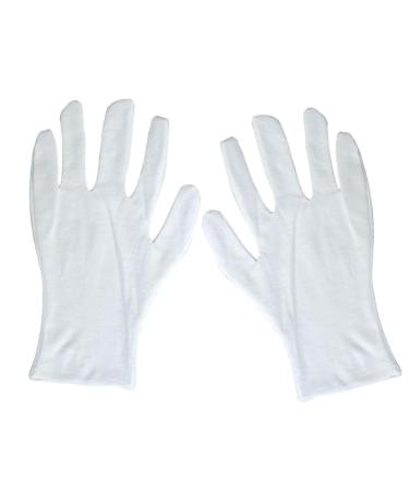 minkissy Cotton Work Gloves 12 Pairs Work Gloves Cotton Gloves Factory Gloves White Gloves Lengthen White Work Gloves - Buy Online on GoSupps.com