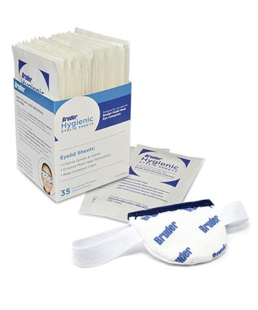 Eyelid and Lash Hygiene Bundle | Bruder Single Eye Compress and Bruder Eyelid Cleansing Sheets
