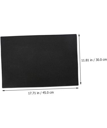 SKISUNO 1pc Non-Slip Hair Cutting Tool Salon Floor Mats Coffee Decor Hot Hair Tool Mat Hair Straightener Mat Black Anti-Skid Mat Barbershop Cushion Storage Pad Thicken Bar Mat PVC 45x30cm - Buy Online on GoSupps.com