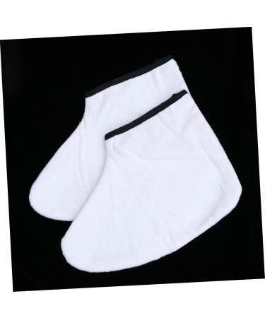 Housoutil 1 Pair Hot Wax Bags Pro Cozies Liners Wax Sock Feet Spa Cover Paraffin Bath Liners Wax Mittens Paraffin Feet Bags Paraffin Feet Socks Wax Bath Booties White Foot Short Boots - Buy Online on GoSupps.com