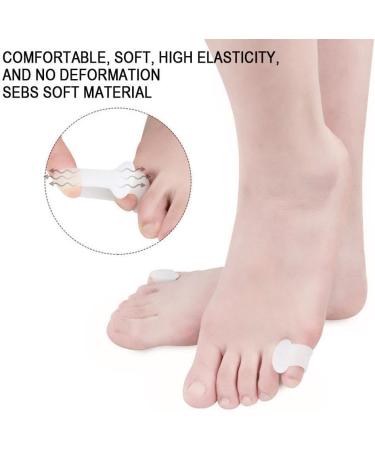 Japagzy White Silicone Toe Separator for Hallux Valgus & Bone Care | Adjustable Foot Device for Ectropion & Valgus Relief - Buy Online on GoSupps.com