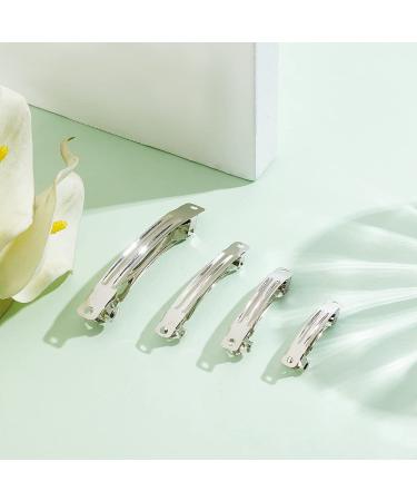 PandaHall 120pcs French Barrette Hair Clips | Metal Alligator Barrettes in 4 Sizes | DIY Hair Accessories for Bows and Streamers - Buy Online on GoSupps.com