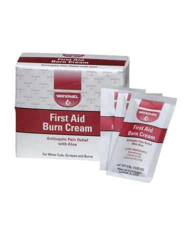 First Aid Burn Cream, Antiseptic Burn Relief, 0.9 gm Packets, 25 Pack