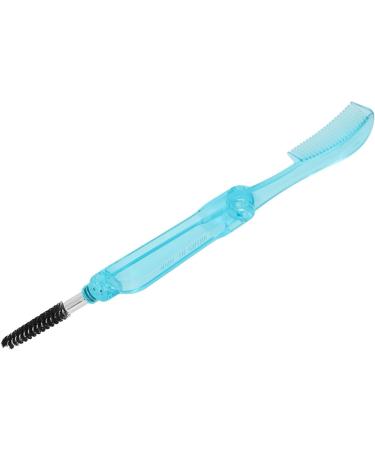 Eyelash Comb Tools Eyelash Brush Plastic Eyebrow Comb 2 Use for Makeup (Blue) - Buy Online on GoSupps.com