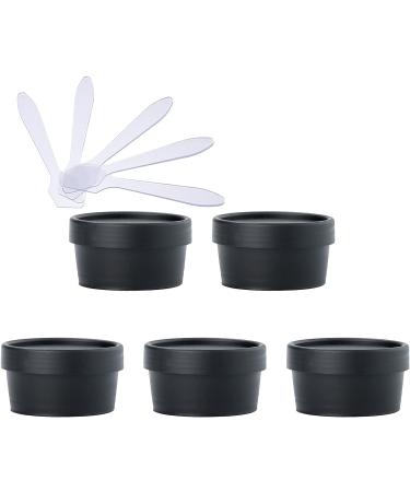 empty jars with lids cosmetic jar B0CL9KHB4R5 PC 200ml Pink Mask Mixing Bowl Empty 200g Plastic Storage Jars with Inner Liner for Storage Body Hand Face Cream Lotion Gel 5X Spatula (Color : Geel Si