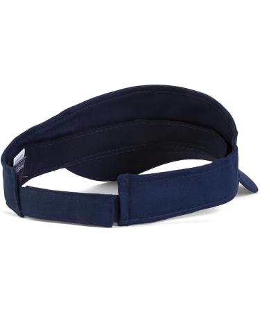 TOP HEADWEAR Blank Adult Adjustable Visor Navy 12 Pack - Bulk Lot Dozen - Buy Online on GoSupps.com