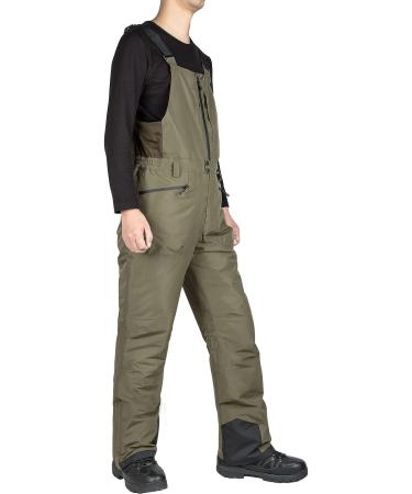 FREE SOLDIER Men's Insulated Waterproof Snow Bibs Ski Overalls Large/32 Inseam - Classic Gray - Buy Online on GoSupps.com