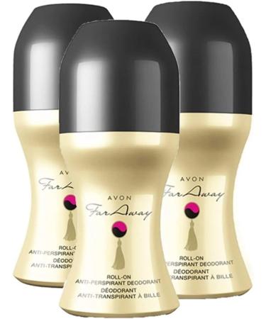 Avon Far Away Deodorant 1.7 Fl.Oz - Pack of 3 | Long-lasting Fragrance | Fresh Scent - Buy Online on GoSupps.com