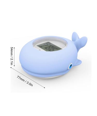 Whale Shaped Water Thermometer - Baby Bath Floating Toy with Silent Alarm - Buy Online on GoSupps.com