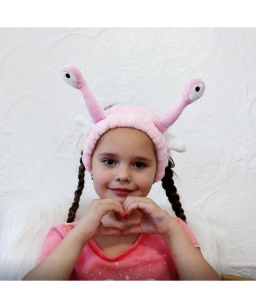 Hofar Face Wash Headband Hairband with Palm and Snail Coral Fleece - Pink - Buy Online on GoSupps.com