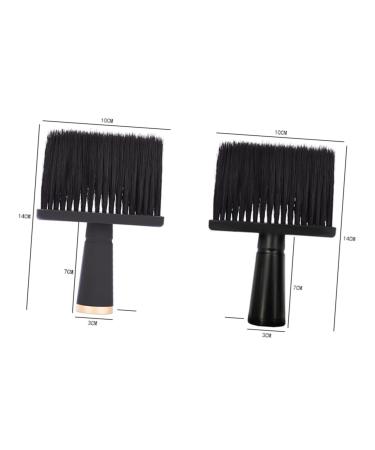 Lurrose Salon Shaving Brush | Wooden Hair Cutting & Cleaning Tools | Hair Breakage Removal Suite | 14x10x10cm Black - Buy Online on GoSupps.com