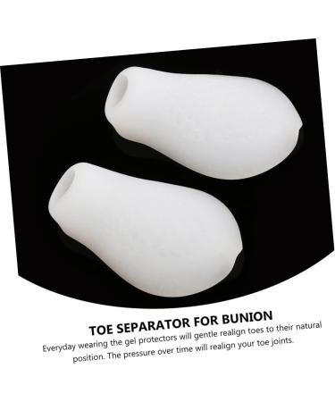 Healeved Little Toe Corrector Set - 6 Pairs Nursing Toe Protectors for Bunion, Hammer Toe, and Toe Separation - P04 White x3pcs - Buy Online on GoSupps.com