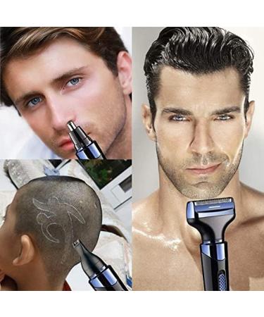 4-in-1 Rechargeable Ear & Nose Hair Trimmer for Men & Women - Waterproof Painless Facial Hair Remover & Eyebrow Clipper - Buy Online on GoSupps.com