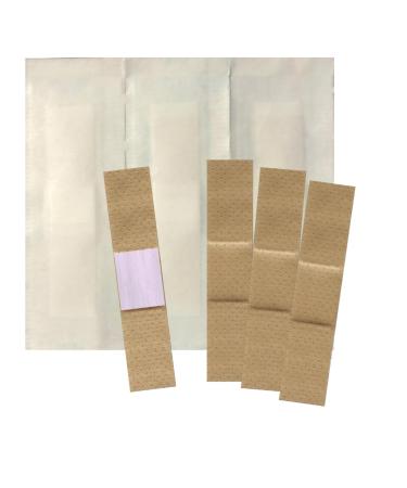 200 Junior Sheer Plastic Adhesive Bandages with Non-Stick Pad - Sterile 3/8 x1.5 Bandage for Wound Care for First Aid Kits - Latex Free Long Lasting Protective Dressing for Cuts and Abrasions (200)