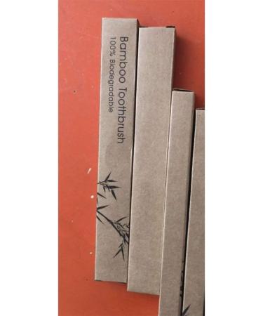 SUPVOX 4pcs Long Handle Bamboo Soft Toothbrush Set for Deep Oral Cavity Cleaning - Sky Blue - Buy Online on GoSupps.com