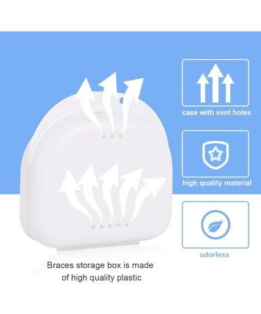 ZCSOWE 1pc White Breathable Plastic Braces Storage Box - International Shipping Available - Buy Online on GoSupps.com