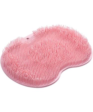 Silicone Bath Massage Cushion with Suction Cup | Shower Foot Scrubber Brush Mat | Anti-Slip Exfoliating Dead Skin Massage Pad | Lazy Wash Feet Bathroom Mat (Red) - Buy Online on GoSupps.com