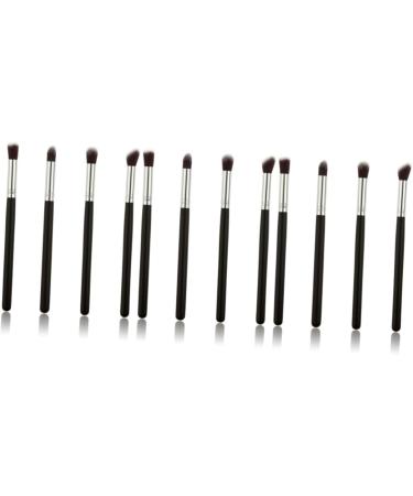 Healeved 12 Pcs Eye Make-up Brush Kit Lip Scrubber Brush Eyeshadow Brushes Eye Shadow Brush Lip Scruber Black - Buy Online on GoSupps.com