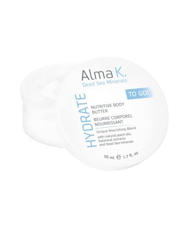ALMA K Nutritive Body Butter Mini - Body Butter for Women - With Dead Sea Minerals - Shea Body Butter Cream - Body Butter for Dry Skin - 1.7 oz