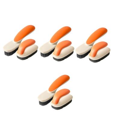 Gleavi 8 StK laundry brushwood brush cleaning cleaning brush brush kitchen washing brush cloth scrubber simple shoe brush multifunction brush clothes PP 1 piece (1 Pack) as shown x 4 pieces