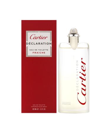 Cartier Declaration Fraiche Eau de Toilette Spray for Men, 3.3 Ounce