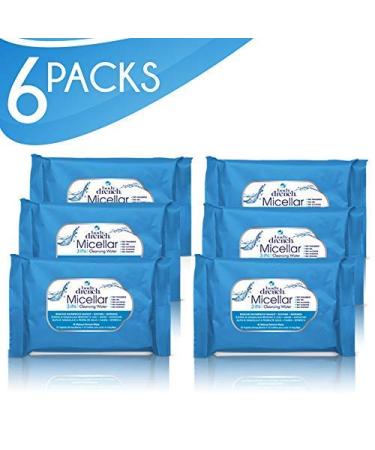 Body Drench Micellar 3-In-1 Cleansing Water & Makeup Remover Wipes - 6 Packs of 30 Count Wipes - Buy Online on GoSupps.com