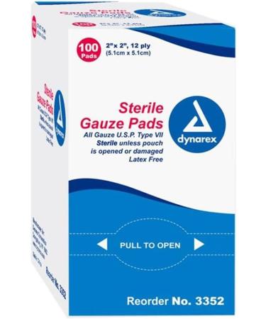 GAUZE PADS ST 2X2 12PLY | High-Quality Medical Dressings | International Shipping Available - Buy Online on GoSupps.com