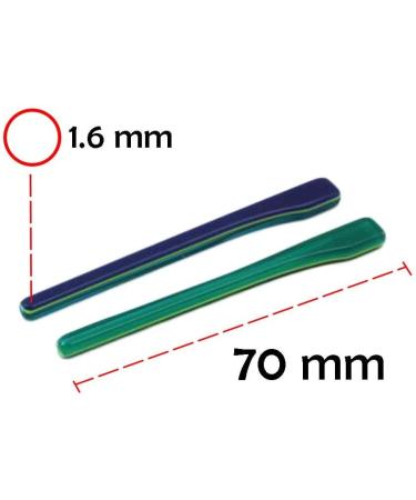 VekkEr Eyeglass Temple Replacement 2 Pairs Blue End Tips & Ear Socks for Thin Metal Frames - Buy Online on GoSupps.com