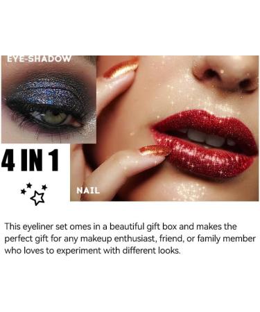  SLYHHZHMY Liquid Eyeliner Glitter Eyeshadow Highlighter Stage Makeup (3) - Buy Online on GoSupps.com