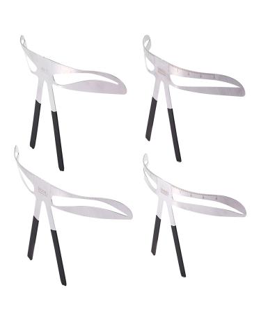 1 piece of eyebrow line professional measuring device equilibrium lineal fox eyebrow shape template make-up tool for beauty for drawing the form (European Style Eyebrow) 84 pieces (1 Pack)