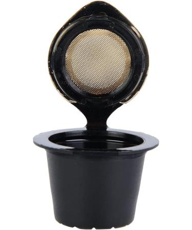 Capsules de caf r utilisables en plastique et en acier inoxydable avec fonction mousse taille universelle dor argent Applicable NESCAF (Ou) - Buy Online on GoSupps.com