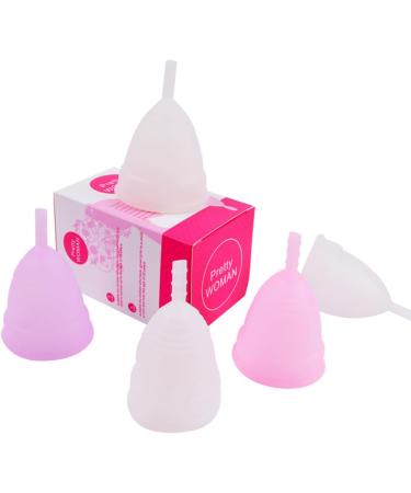 Premium Soft Menstrual Cup - Reusable Silicone 12-Hour Comfort Flexible & Eco-Friendly Alternative to Tampons - Large Pink - Buy Online on GoSupps.com