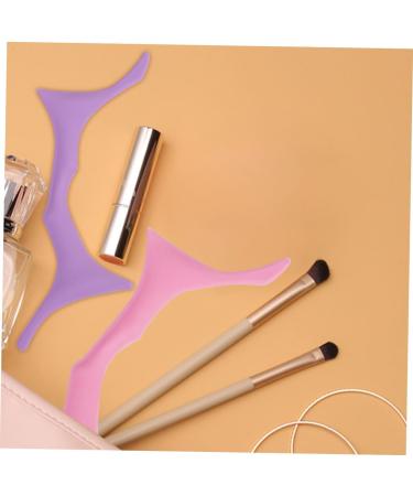 FOMIYES Eyebrow Stencils Brow Guide Stencil Brow Shaping Stencil Eyebrow Shaper Silicone Makeup Stencil Brow Guide Template Eyebrow Shaping Template Silica Gel Make up Blindfold Purple - Buy Online on GoSupps.com