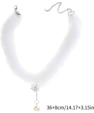 Shop Oralgos Fashionable Wedding Necklace - Chic Snowflake Choker & Adjustable Chain - Plush Material - Buy Online on GoSupps.com