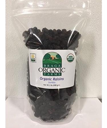 Braga Organic Farms Organic Jumbo Raisins 2 lb Bag
