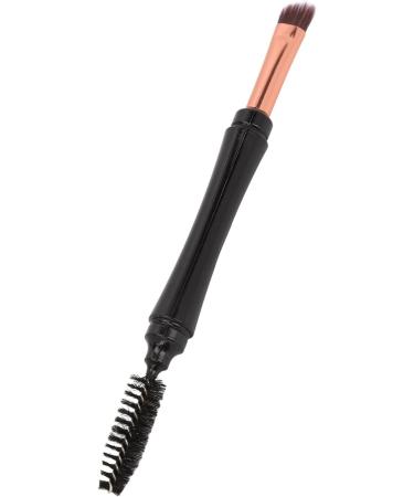 Eyebrow Brush Double Ended Spiral Portable Multipurpose Exquisite Angled Brush with Cover for Beginners Eyebrow - Buy Online on GoSupps.com