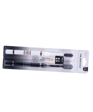Matching couple brushes. Fashionable toothbrush in black and white. Practical. Ideal for couples. Toothbrush for couples black and white