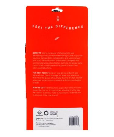 Clean Logic Charcoal Infused Exfoliating Body Gloves - Gentle Exfoliation for Smooth Skin - Buy Online on GoSupps.com