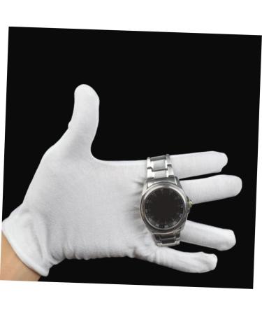 FOYTOKI 12 Pairs Moisturizing Gloves Work Gloves White Cotton Gloves for Dry Hands White Gloves White Cotton Gloves for Adult Work Cotton Gloves White Cotton Gloves for Men Working Gloves - Buy Online on GoSupps.com