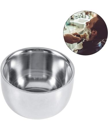 Demeras Stainless Steel Shale Cup - Durable 7x7x6 Tool for Men | Hairdresser Shaving Cream & Soap Bowl - Buy Online on GoSupps.com